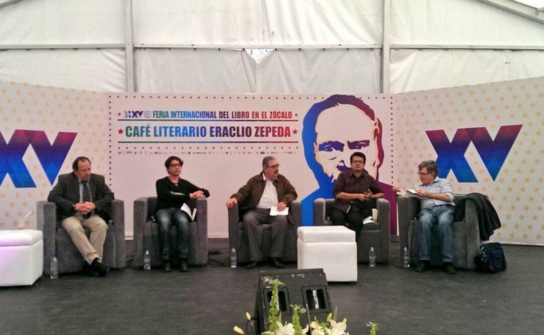 El encuentro para rendir tributo al filósofo de llevó a cabo en el Café literario Eraclio Zepeda. (FOTO tomada de Twitter: ‏@CulturaCDMX)
