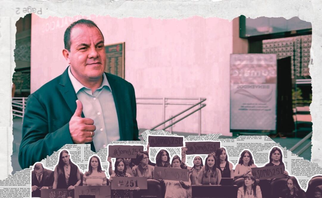 Cuauhtémoc Blanco pudo conservar su fuero gracias al voto de legisladores de Morena, PRI y PVEM. Ilustración: Especial.