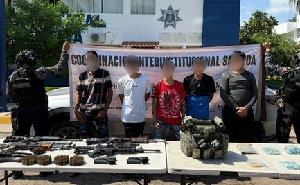 Detienen a 5 y decomisan armas en cuatro municipios de Sinaloa; hallan áreas de almacenamiento de sustancias químicas en Cósala y Culiacán
