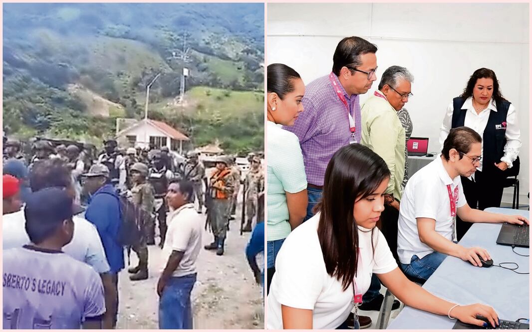 Se evaluará la viabilidad de realizar la elección extraordinaria en Chiapas este domingo debido a la inseguridad en Chicomuselo, Pantelhó y Capitán Luis A. Vidal. Fotos: Especiales