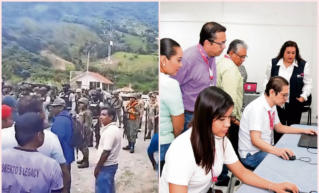 Se evaluará la viabilidad de realizar la elección extraordinaria en Chiapas este domingo debido a la inseguridad en Chicomuselo, Pantelhó y Capitán Luis A. Vidal. Fotos: Especiales