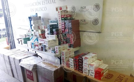 ​Asegura PGR 123 mil cigarros de procedencia ilícita en Jalisco