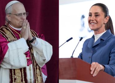 Sheinbaum felicita al nuevo papa, León XIV; "Ratifico nuestra convergencia humanista a favor de la paz", dice
