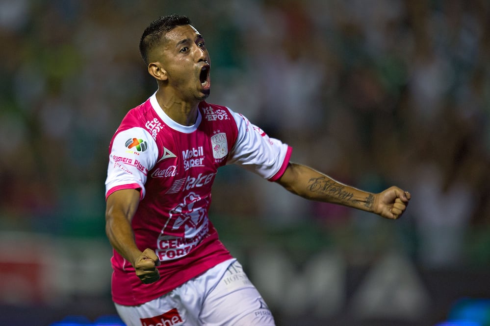 Imago7. Elías Hernández festejando el único de gol del partido