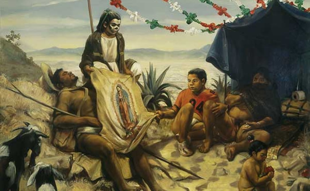 "El sueño de Juan Diego", de Daniel Lezama. Óleo sobre lino, 2004.Foto: Especial
