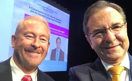 Esteban Moctezuma coincide con Ronald Johnson, embajador de EU en México; resaltan importancia de la relación bilateral