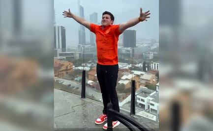 VIDEO: "¡Déjese venir, Tláloc!"; Samuel García celebra lluvia en Monterrey