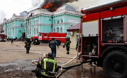 Cirujanos realizan operación a corazón abierto en medio de un hospital en llamas en Rusia