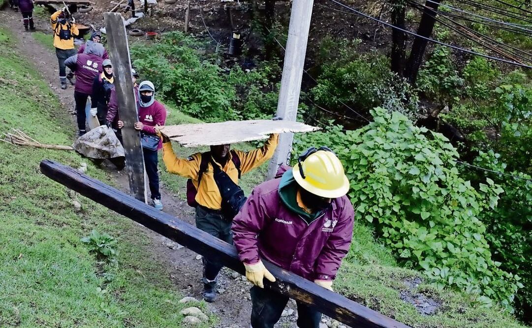 Autoridades retiraron estructuras irregulares y residuos del Parque Ejidal San Nicolás Totoloapan. Foto: Especial