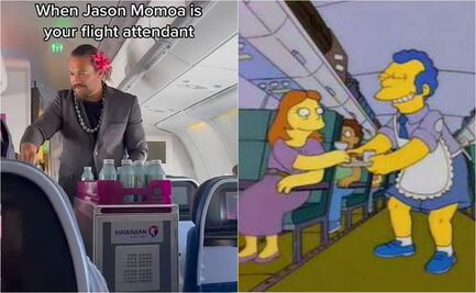 Jason Momoa apareció como azafata para una aerolínea en Hawái y quedó captado en video