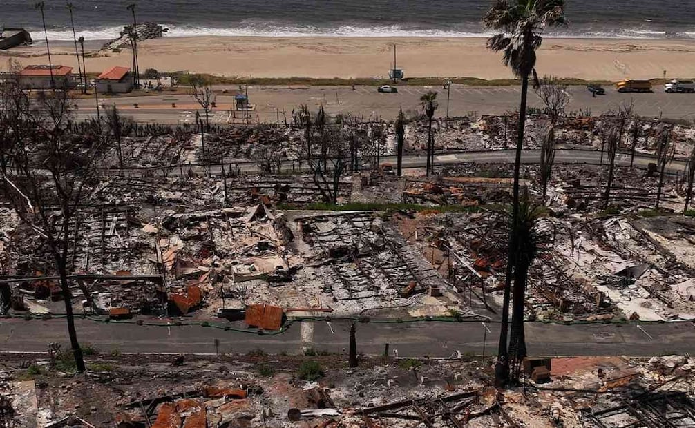 Incendio de Los Ángeles, California, a inicios de 2025. (23/07/25) Foto: AFP