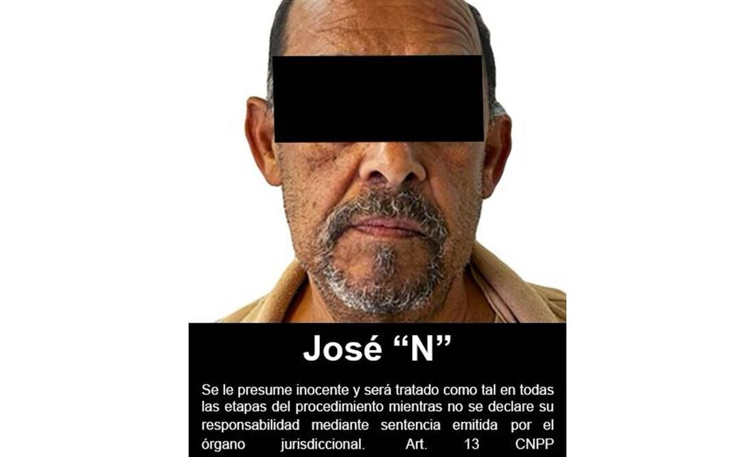 José María “N” es acusado de abusar sexualmente de su hija y su nieta menores de edad. Foto: FGR