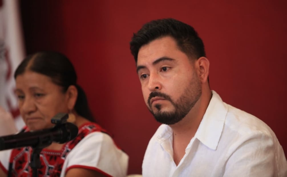 Morena Oaxaca defiende a Rubén Rocha ante postura del PAN; asegura que es “intervencionismo” de Estados Unidos.
Foto: Edwin Hernández.