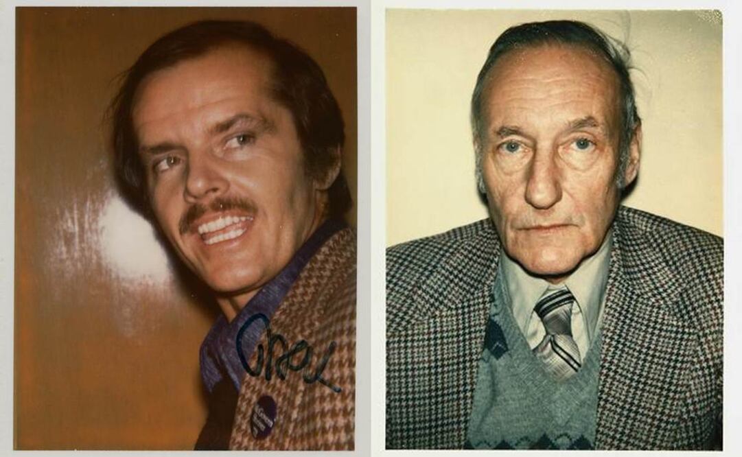 Jack Nicholson y William S. Burroughs fueron eternizados por la Polaroid de Warhol. (FOTOS: The Andy Warhol Foundation for the Visual Arts, Inc.)
