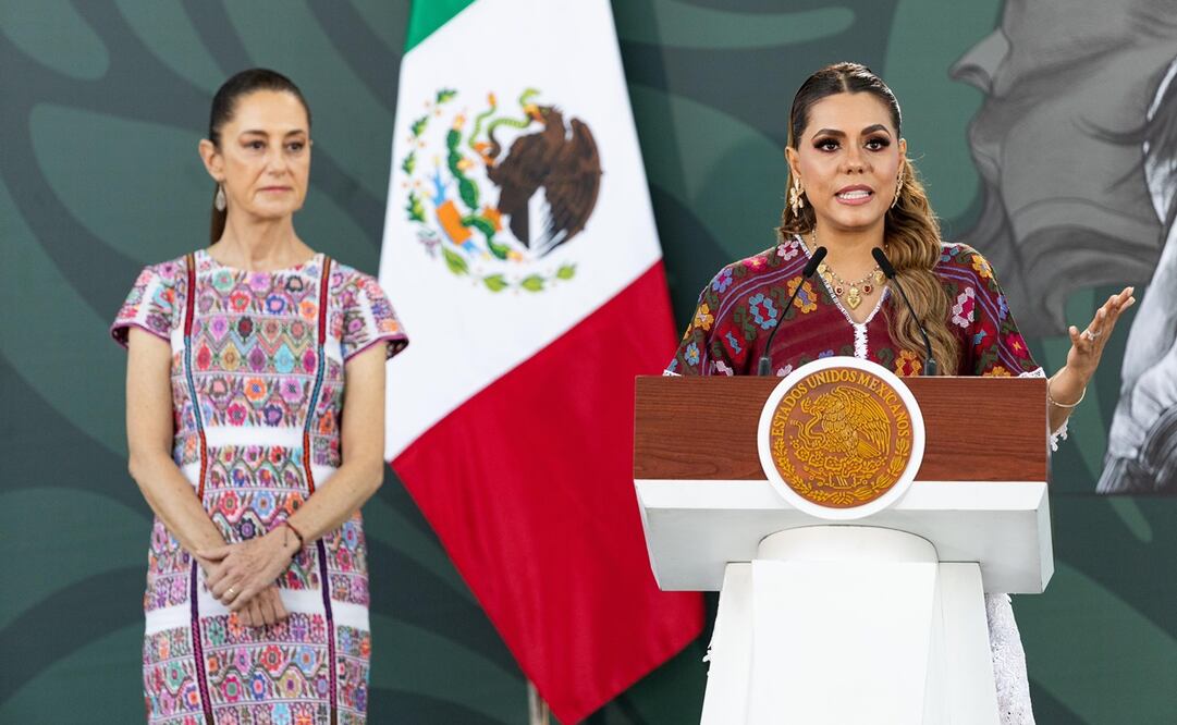 Conferencia de prensa mañanera de la presidenta Claudia Sheinbaum Pardo, desde la Octava Región Naval en Acapulco de Juárez, Guerrero. Foto: Hugo Salvador / EL UNIVERSAL