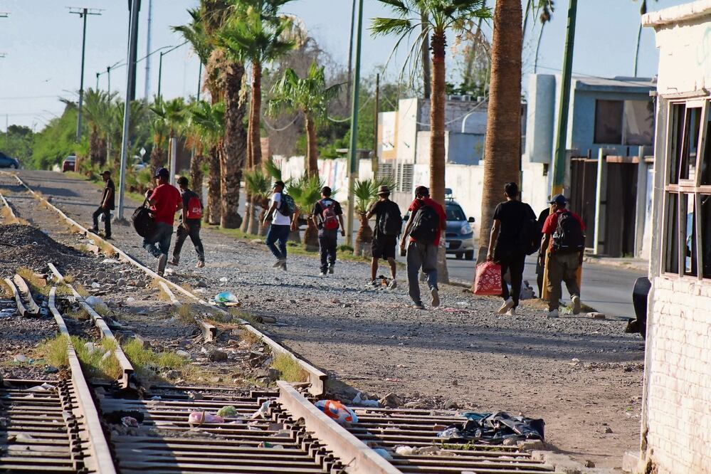Los migrantes llegaron el 8 de mayo a Torreón, Coahuila, municipio conurbado que conforma la región Laguna, pero decidieron caminar a Gómez Palacio. Foto: Francisco Rodríguez | El Universal