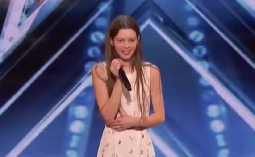 Courtney Hadwin, de 13 años, dejó boquiabierto al público de "America's Got Talent" FOTO: TOMADA DE VIDEO