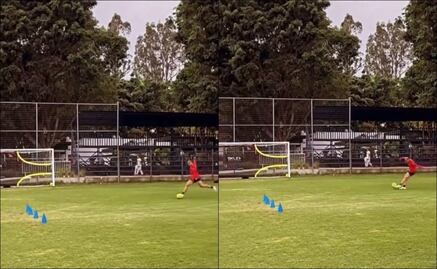 VIDEO: Chicharito Hernández anota golazo de zurda en entrenamiento con Chivas