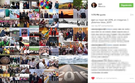 Peña Nieto despide el 2016 con recuento de fotografías