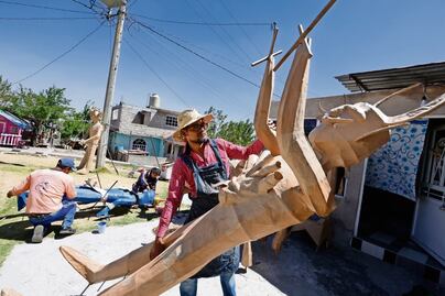 Artesanos se preparan para el concurso de Judas