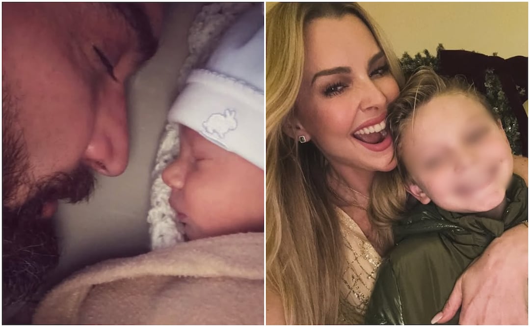 Julian Gil y Marjorie de Sousa con Matías; Julián lamenta no haber estado cerca de su hijo.
