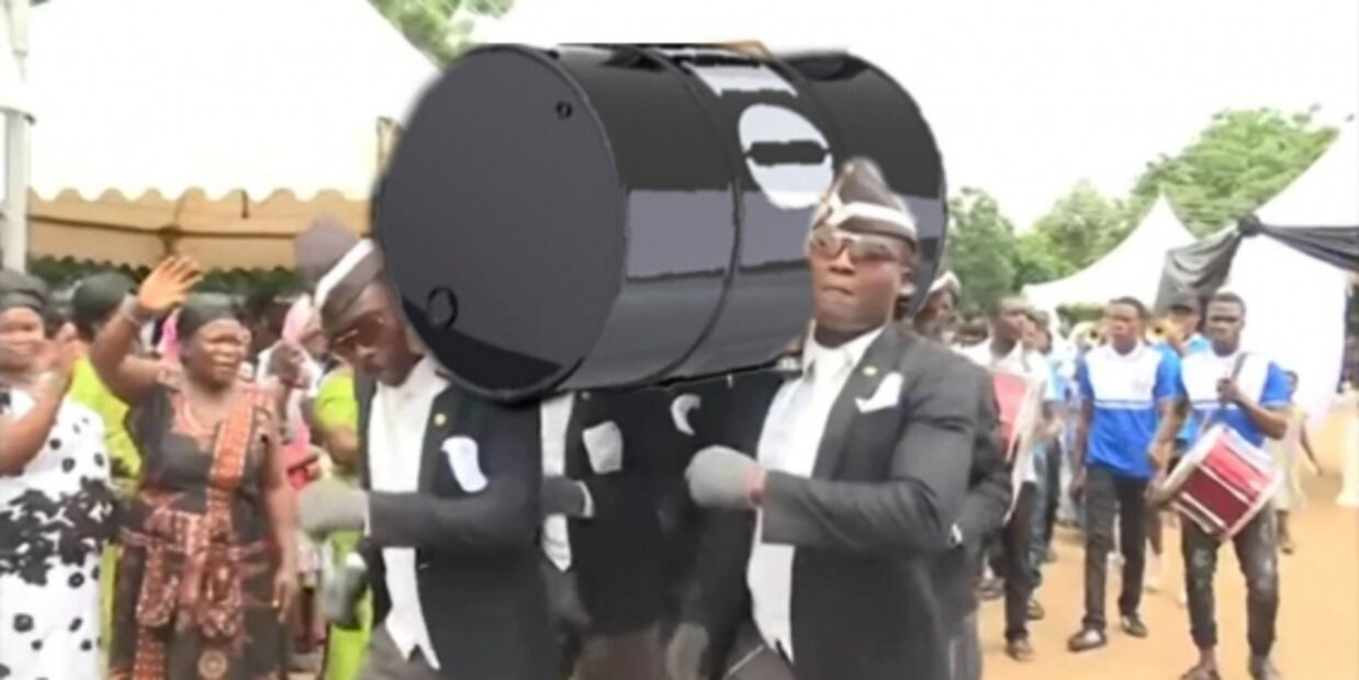 Precio del petróleo se desploma... pero memes repuntan en redes