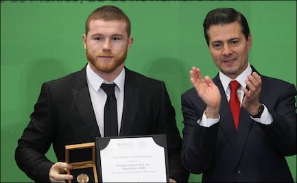 El desprecio del "Canelo" Álvarez en la entrega del PND