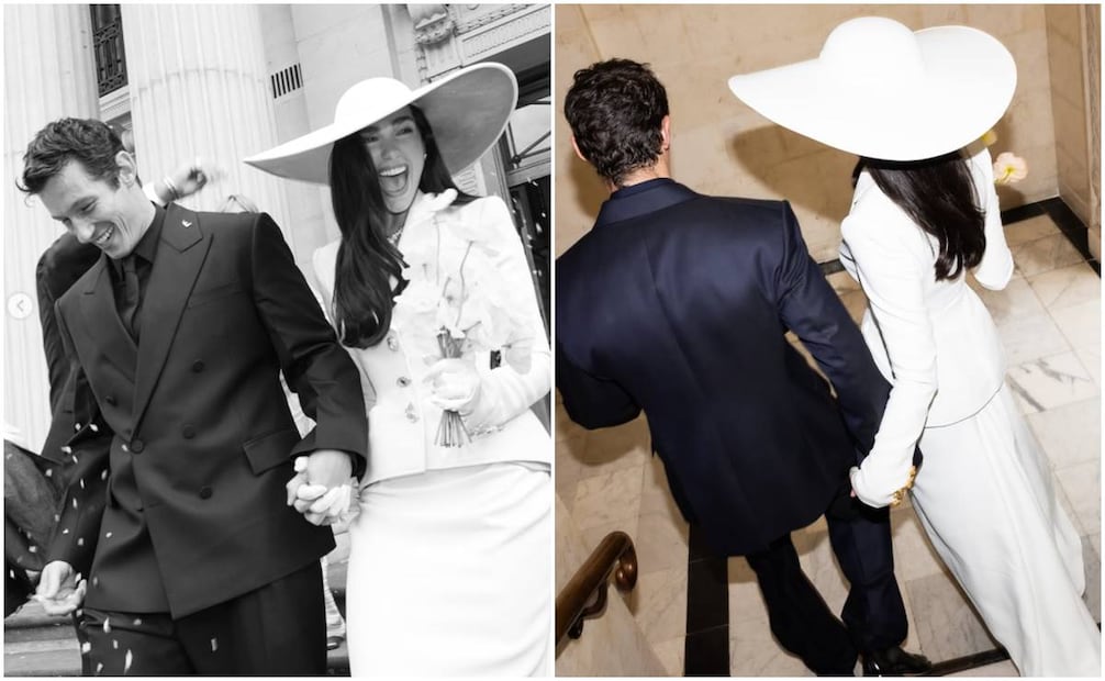 Boda de Dua Lipa y Callum Turner.
Foto: Instagram dualipa