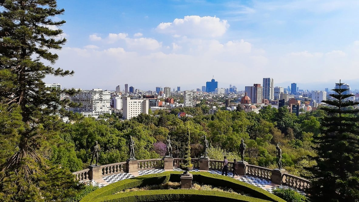 Disfruta la vista desde el mirador del Castillo de Chapultepec. Foto: Pixabay