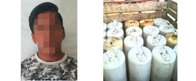 Detienen a presunto traficante de hidrocarburos en frontera México-Guatemala