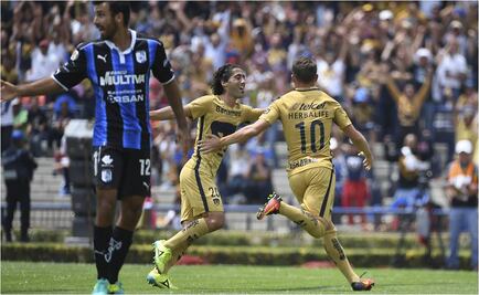 Liga Mx. Pumas golea 4-1 a los Gallos Blancos 