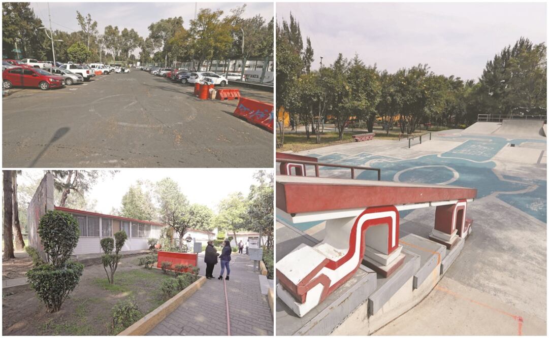 Autoridades de la alcaldía de Álvaro Obregón reconocieron que con las obras de ampliación de la Línea 12 del Metro se verán afectados el Skatepark Templo Mayor, una clínica veterinaria, 35 cajones de estacionamiento, entre otras. FOTOS: LUIS CORTÉS