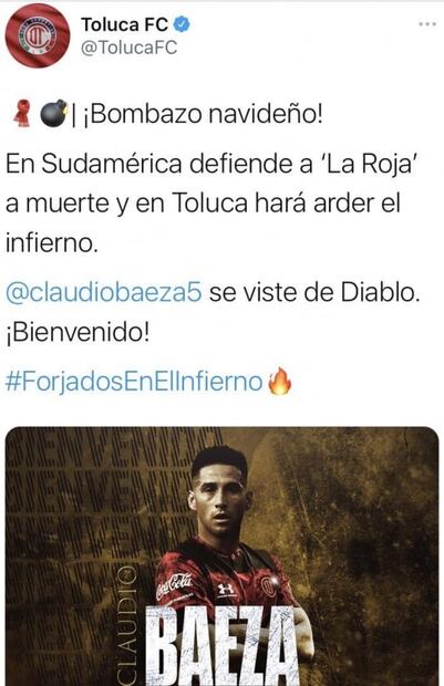 Toluca hace el ridículo y confunde a su nuevo refuerzo