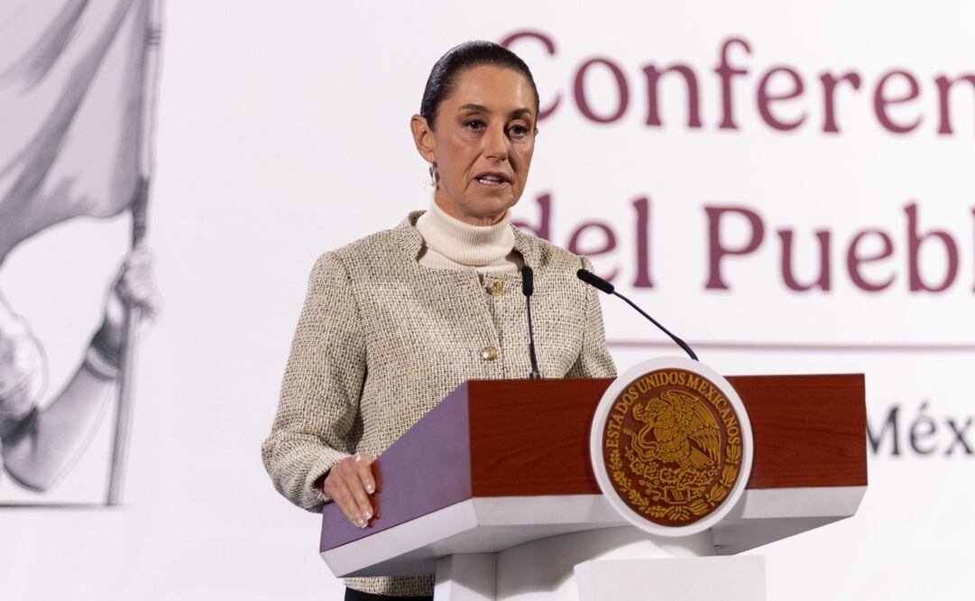 Conferencia matutina de la presidenta Claudia Sheinbaum del 30 de enero de 2025. Foto Hugo Salvador / EL UNIVERSAL