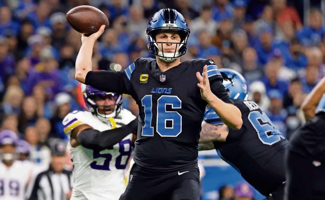 Jared Goff comanda la segunda mejor ofensiva de la Liga. Foto: Rey del Rio / AFP