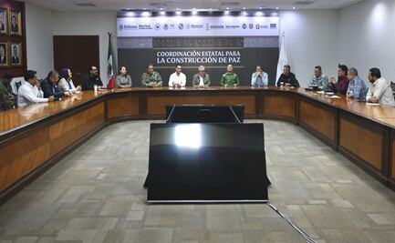 Gobernador de Sinaloa y García Harfuch refuerzan coordinación en Mesa de Seguridad