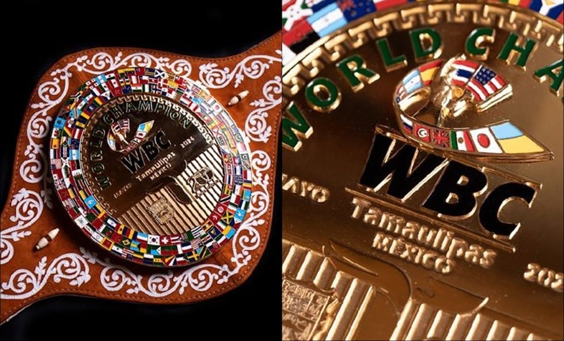 Así luce el cinturón Tamaulipas, presentado por el Consejo Mundial de Boxeo / Foto: Especiales
