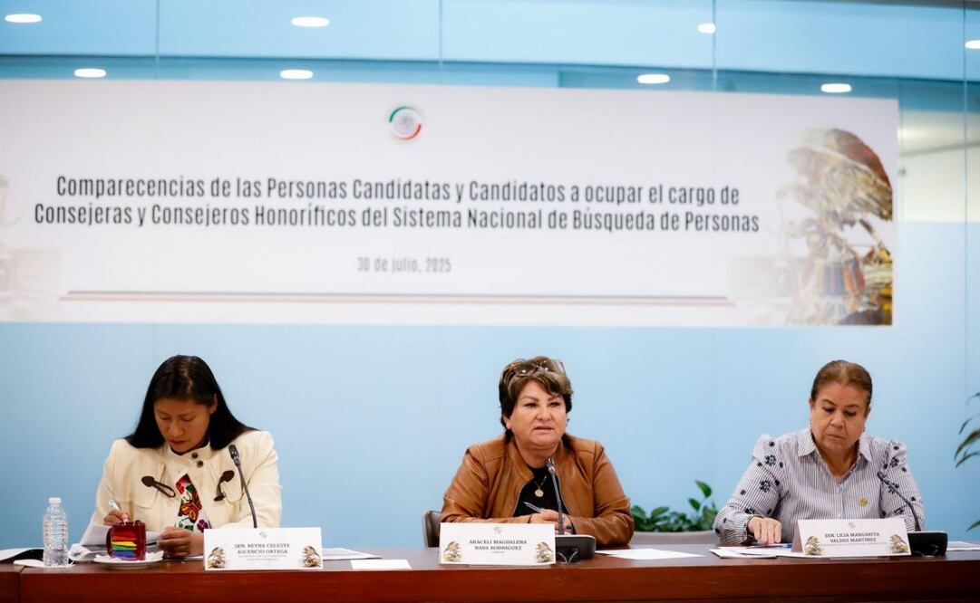 Comparecen ante el Senado aspirantes al Consejo Ciudadano del Sistema Nacional de Búsqueda de Personas. Foto: Especial