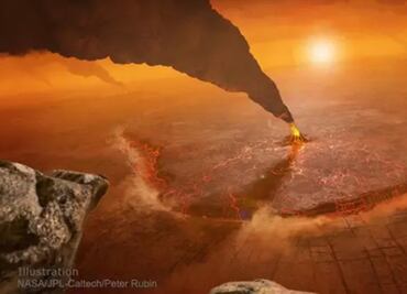 Así luciría la erupción de un volcán activo en Venus