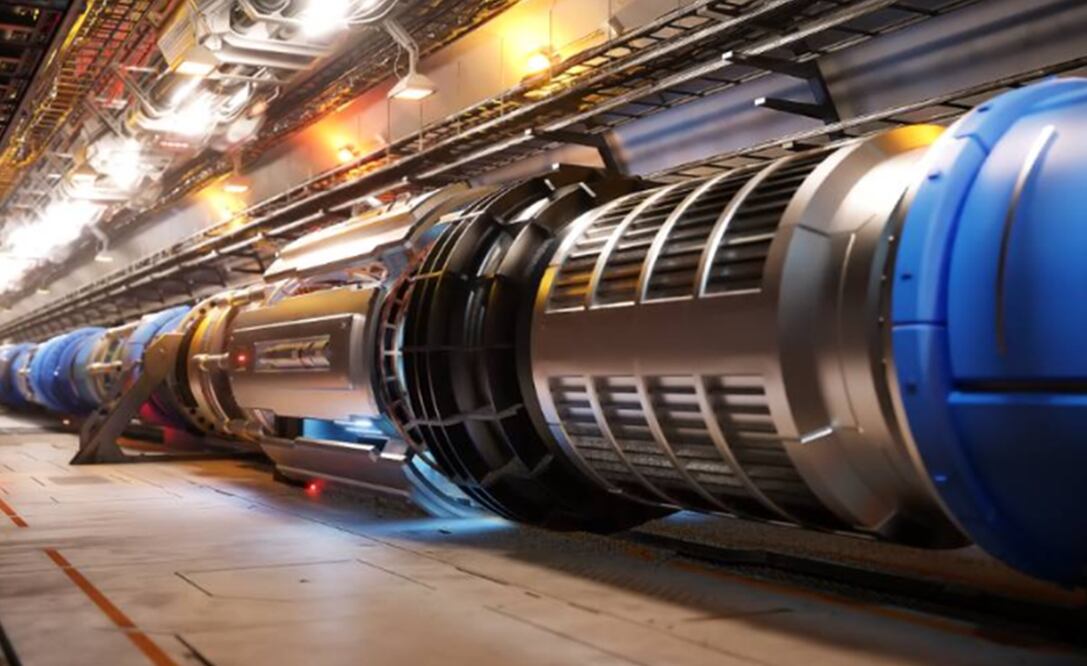 Imagen ilustrativa de  un posible futuro Colisionador Circular. Foto: Instagram oficial CERN.