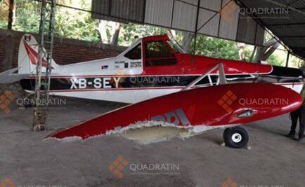 Cae avioneta en Apatzingán; no se reportan heridos