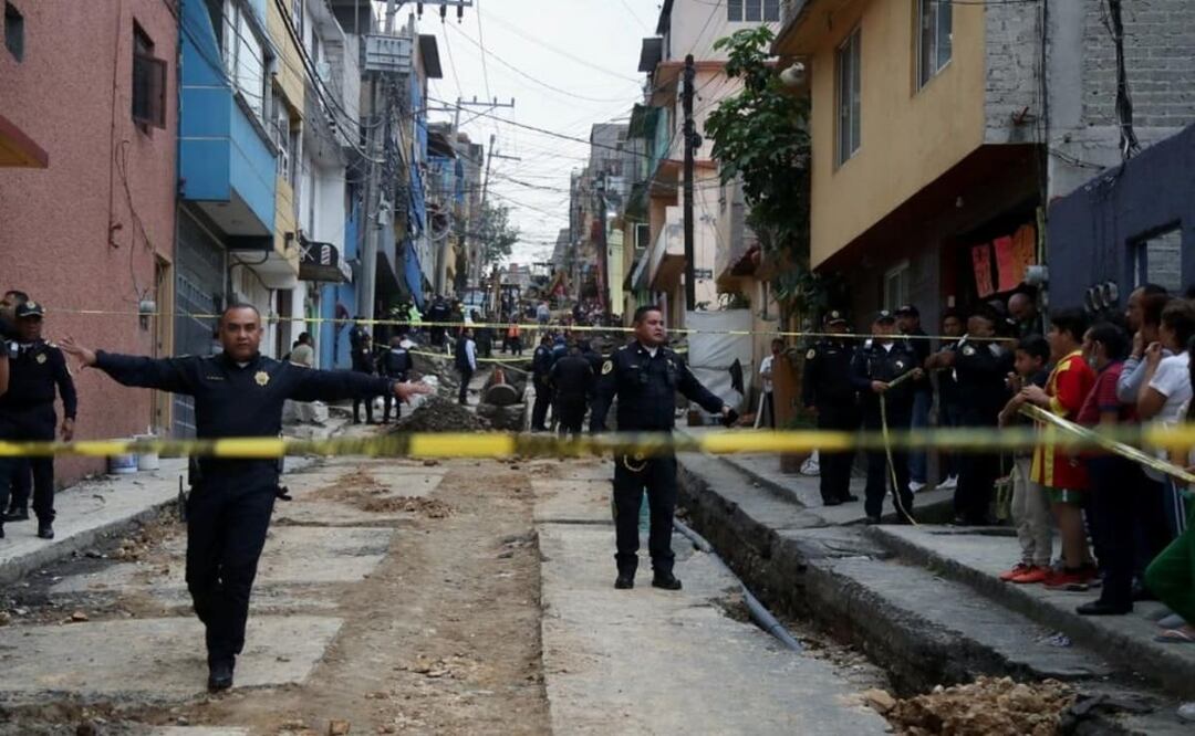El derrumbe ocurrió en la alcaldía Álvaro Obregón. Foto: Valente Rosas. EL UNIVERSAL