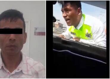 Juez definirá situación legal de conductor que se llevó a policía sobre el cofre