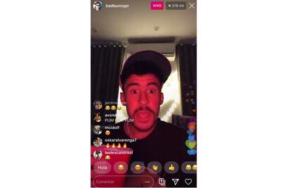 Bad Bunny perrea “enfiestado” en Instagram