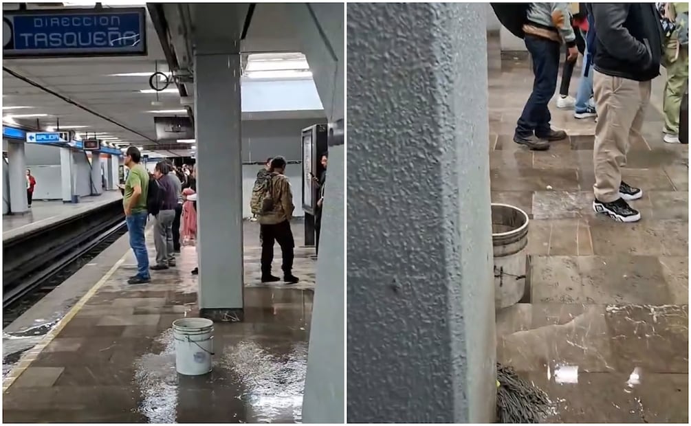 El STC señaló que ya se encontraban reparando las filtraciones en la estación. Foto: Redes Sociales
