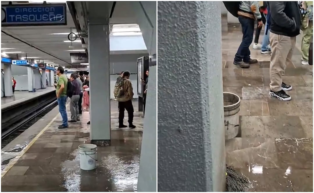 El STC señaló que ya se encontraban reparando las filtraciones en la estación. Foto: Redes Sociales