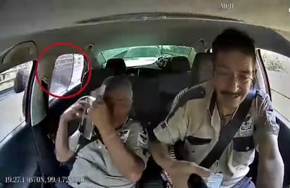 VIDEO revela modus operandi de ladrones de camiones que salen de la aduana del AICM