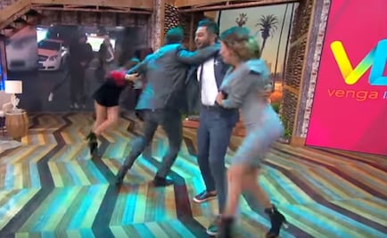 Hacen meme de la caída de Tania Rincón en "Venga la alegría"