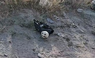 Colectivo localiza restos óseos y un cráneo en Reynosa, Tamaulipas; autoridades acordonaron el área 