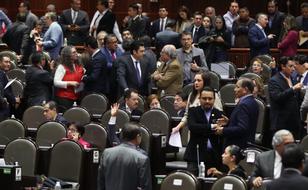 Bancada de Morena en San Lázaro. Foto: Carlos Mejía/EL UNIVERSAL